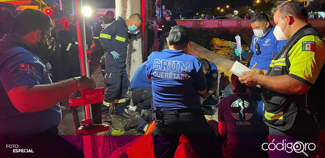 Muere hombre tras lanzarse al cauce del río Querétaro