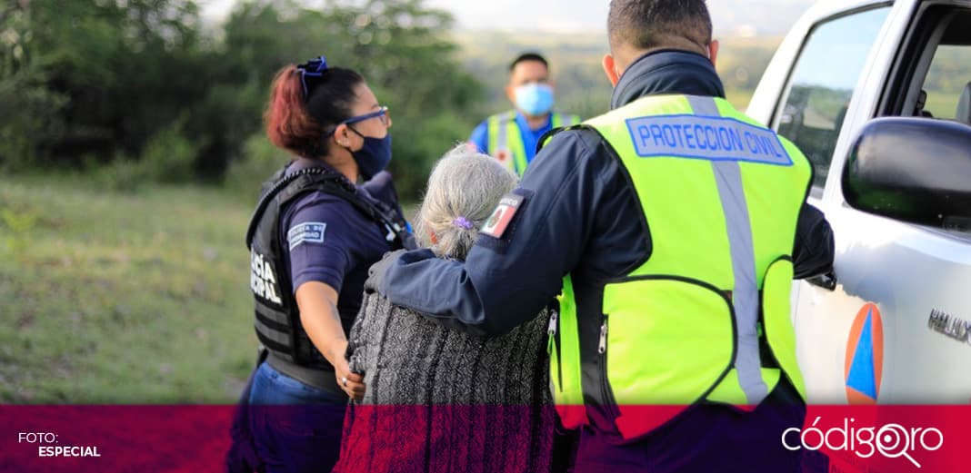 Localizan cuerpos de emergencia a adulta mayor extraviada en zona de Tlacote El Bajo