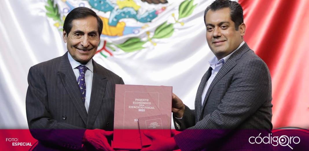 Rogelio Ramírez de la O entrega el Paquete Económico 2022 a la Cámara de Diputados
