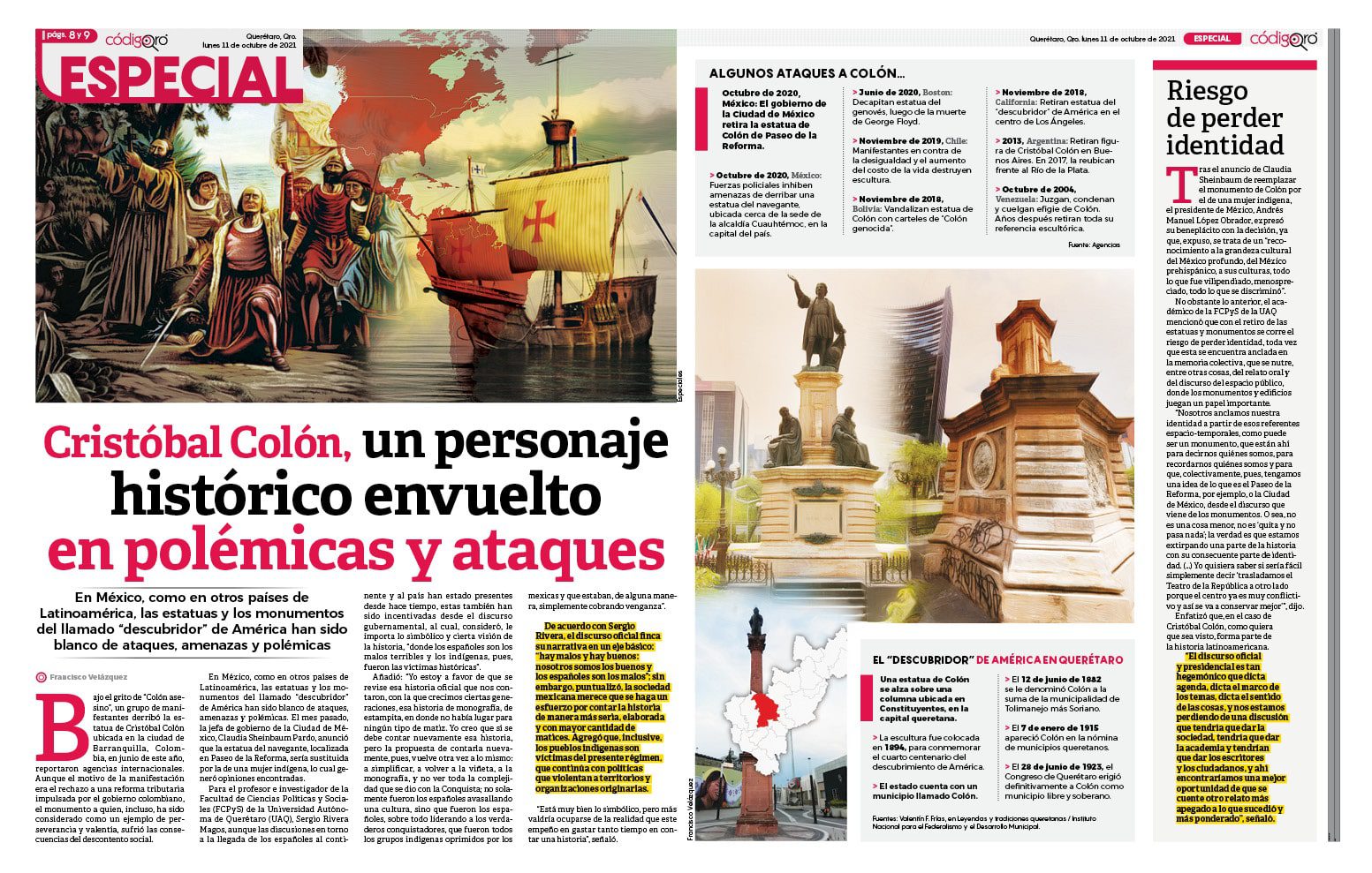 Cristóbal Colón, un personaje histórico envuelto en polémicas y ataques