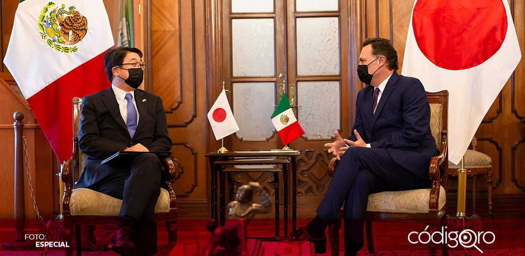 Gobernador se reúne con cónsul general de Japón en León, Guanajuato