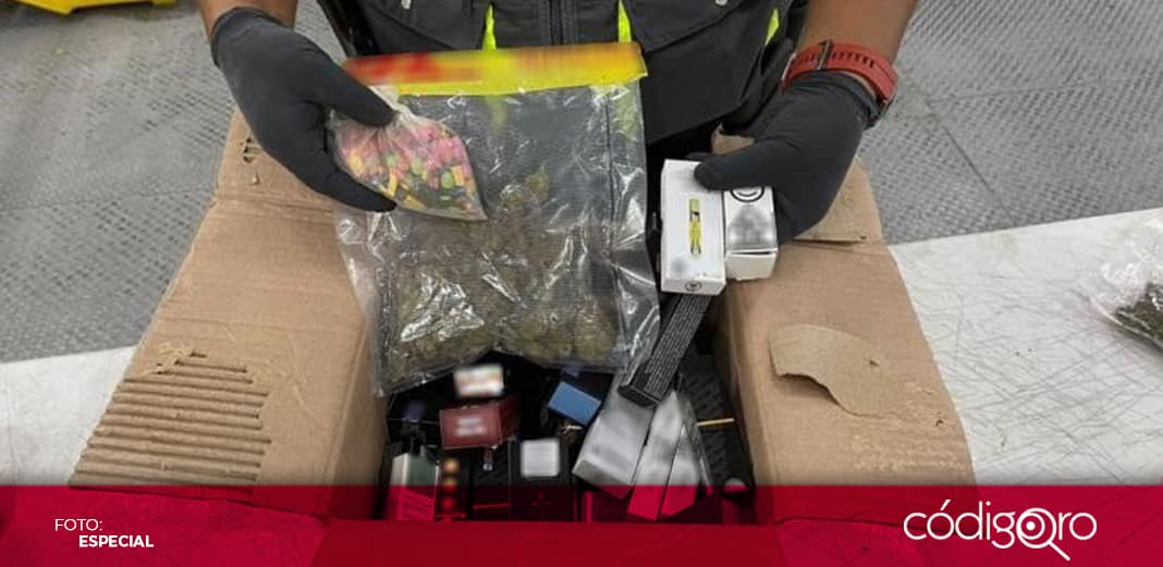 Decomisan marihuana y éxtasis en el Aeropuerto Intercontinental de Querétaro