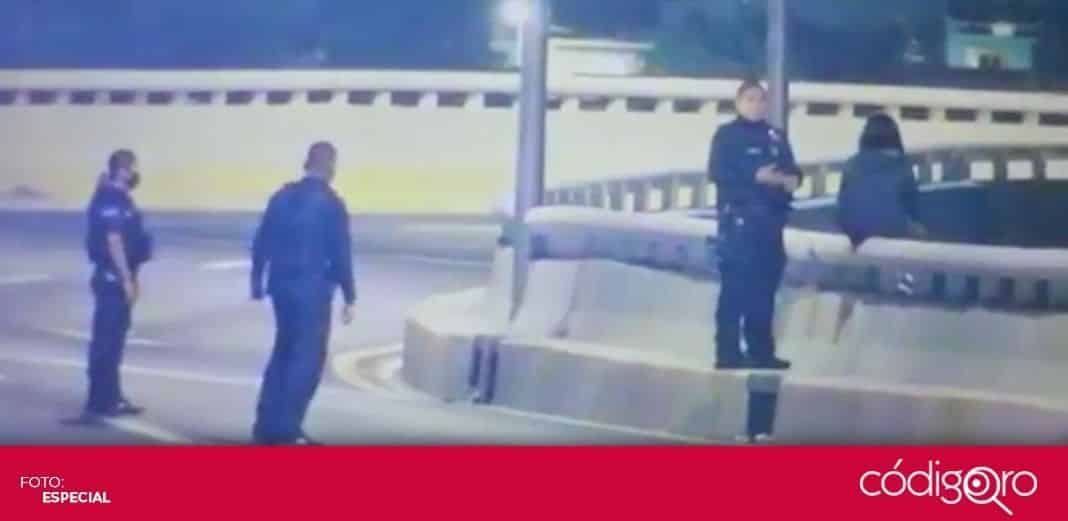 Policías municipales evitan suicidio de una persona en Bernardo Quintana