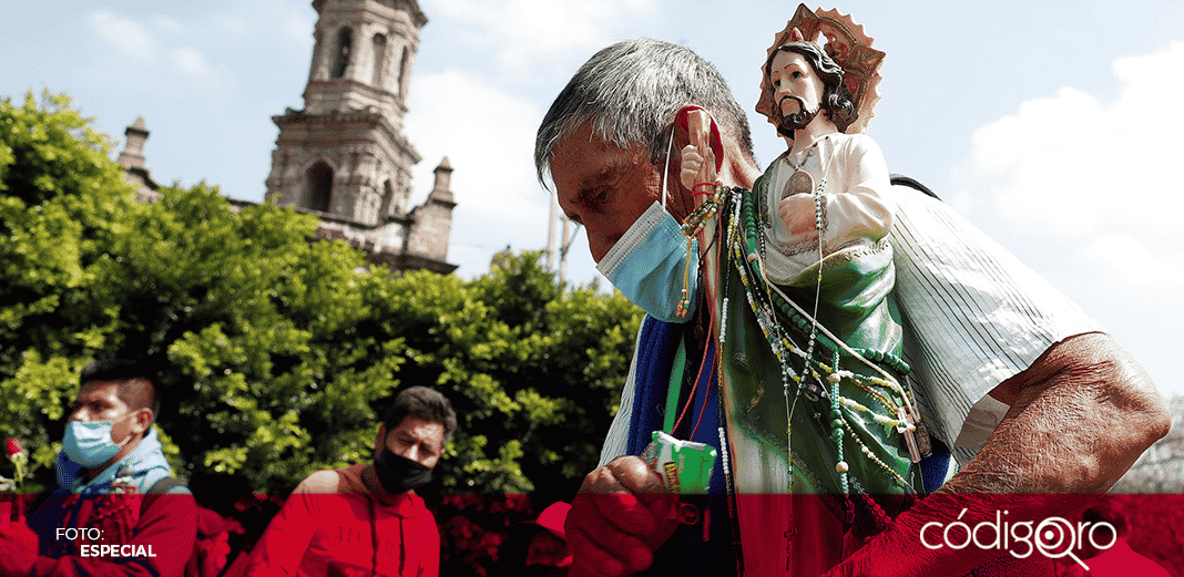 Miles de feligreses abarrotan centro de Ciudad de México por San Judas Tadeo
