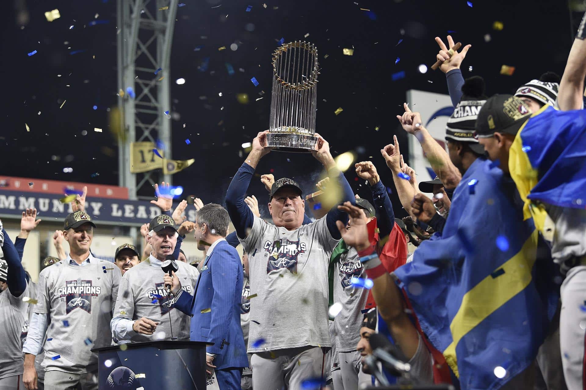 Por primera vez desde 1995, los Braves de Atlanta se coronaron campeones de la Serie Mundial. Foto: Agencia EFE