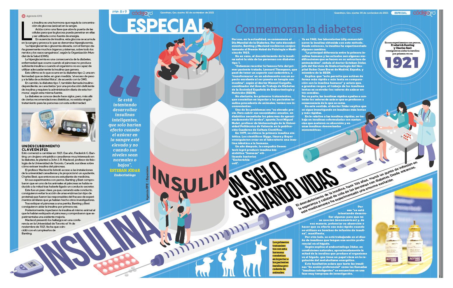 Insulina, un siglo salvando vidas