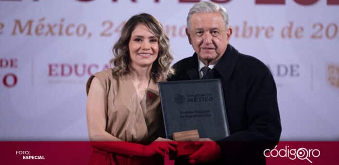 La entrenadora queretana Jannet Alegría fue reconocida con el Premio Nacional del Deportes 2021. Foto: Especial