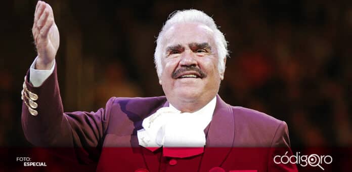 El cantante jalisciense Vicente Fernández volvió a terapia intensiva con apoyo respiratorio. Foto: Especial