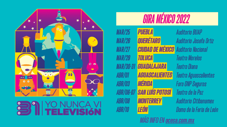 Durante el siguiente año, "31 Minutos" realizará una gira por México. Foto: Especial