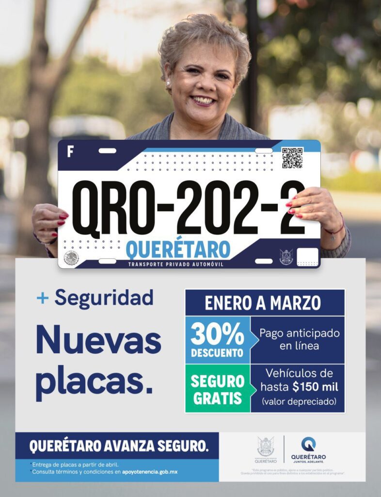 En 2022, habrá reemplacamiento vehicular en el estado de Querétaro. Foto: Especial