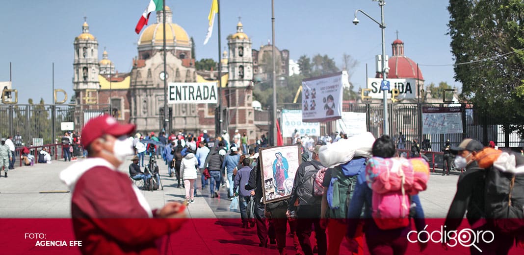 Pese a riesgo por Covid-19, peregrinos regresan a la Basílica de Guadalupe
