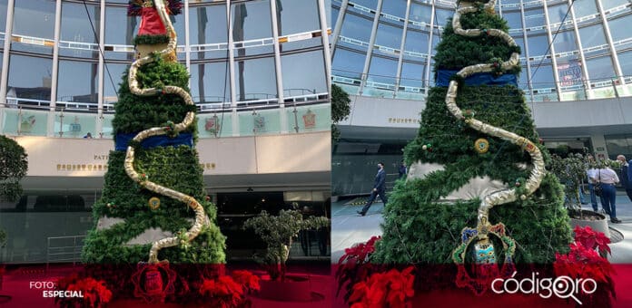 Burlas en redes sociales por arbol de Navidad Senado Las redes se llenaron de burlas y críticas por el árbol de Navidad en el Senado de la República. Foto: Especial