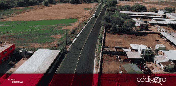 SDUOP concluyó el mejoramiento de 1.2 km de la carretera estatal 200, en su tramo de Saldarriaga a Guadalupe la Venta, en el municipio de El Marqués
