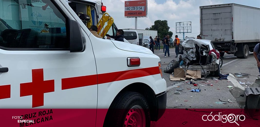 Incrementan accidentes automovilísticos 15% en Querétaro: Cruz Roja