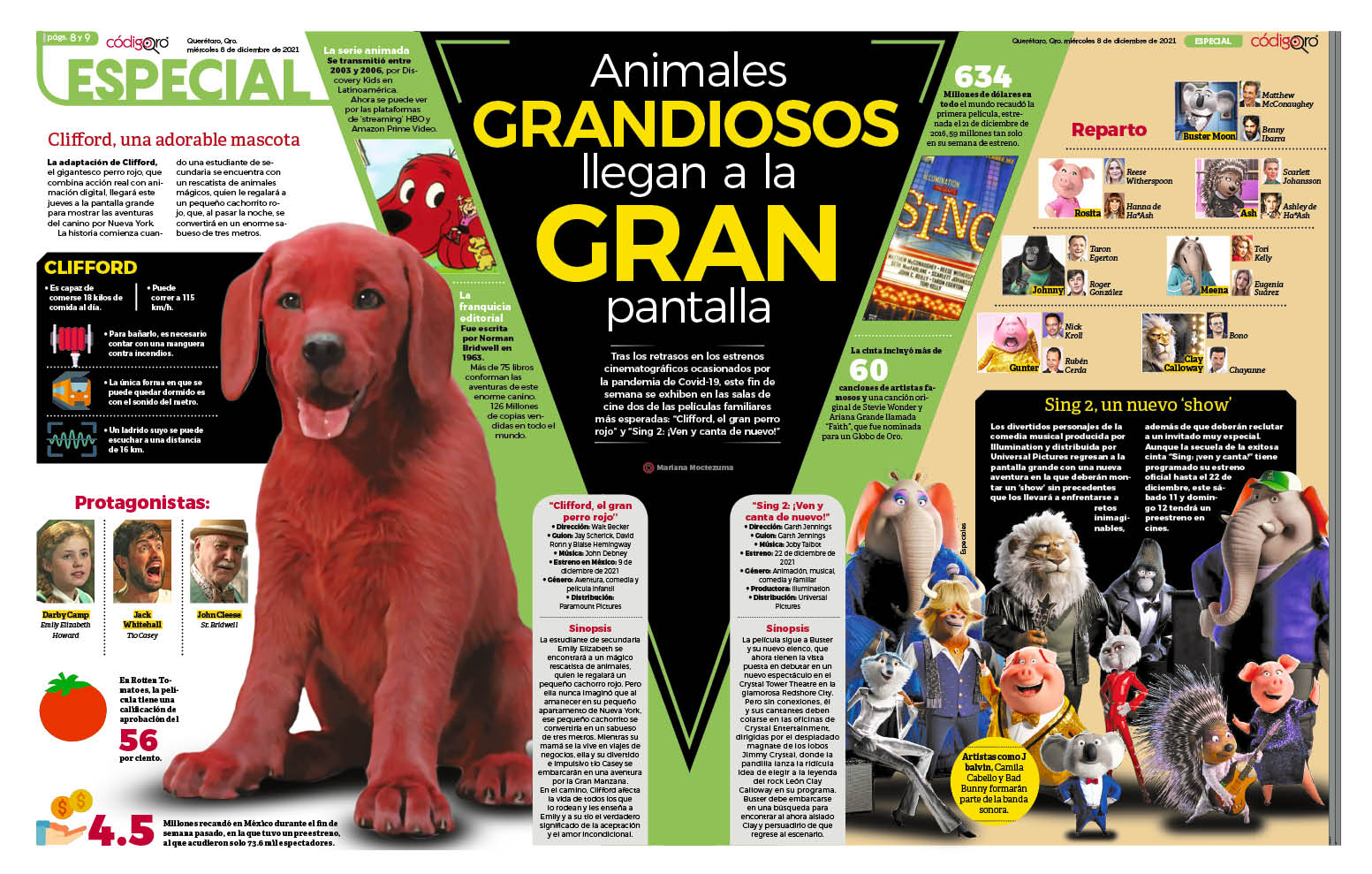 Animales grandiosos llegan a la gran pantalla