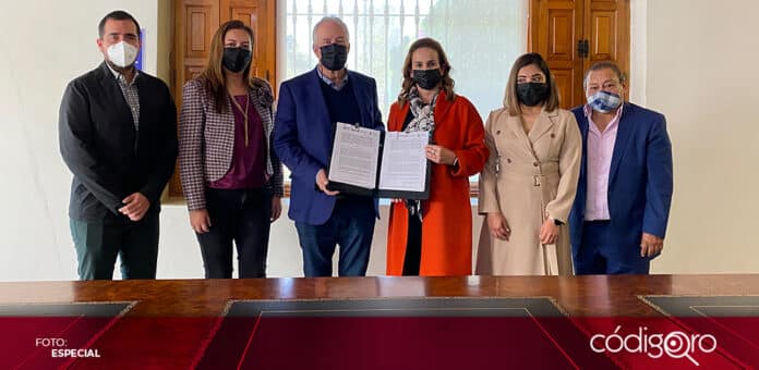 El municipio de El Marqués firmó un convenio de colaboración con el Instituto de la Vivienda del Estado de Querétaro. Foto: Especial