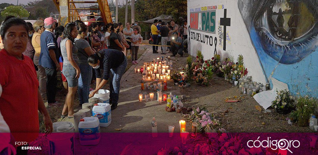 Lugar de accidente en Chiapas se convierte en jardín en honor a migrantes