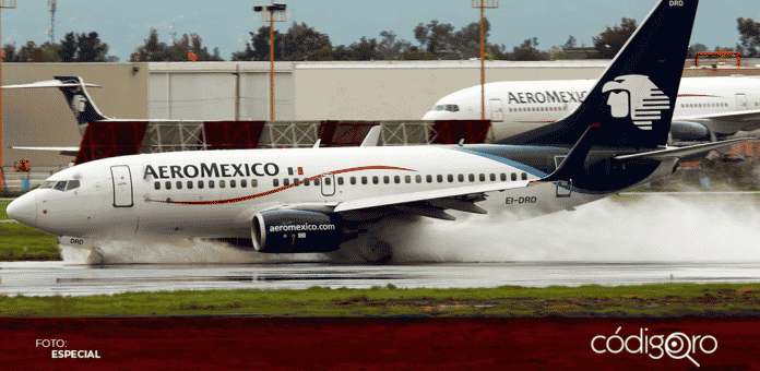 Las acciones de Grupo Aeroméxico registran su peor caída en la Bolsa Mexicana de Valores (BMV). Al medio día se hundían 73.69%, a 0.97 pesos