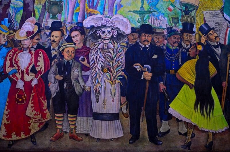 Diego Rivera ilustró la historia del país desde la época prehispánica hasta el México moderno
