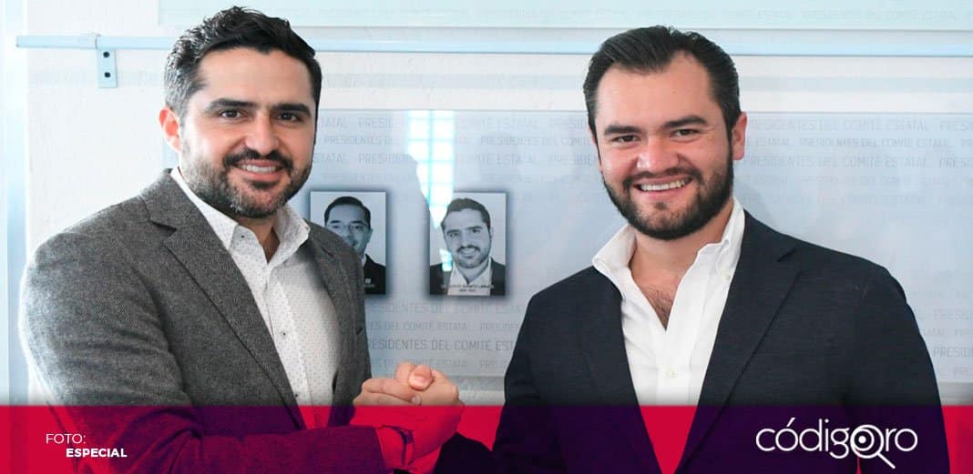 PAN Querétaro devela fotografía de Agustín Dorantes en muro de expresidentes