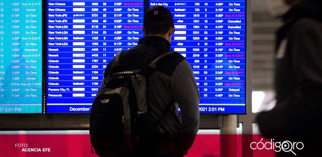 Más de mil vuelos cancelados en EUA por Ómicron
