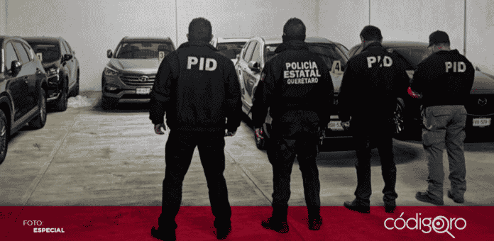 En menos de 24 horas, se realizaron dos cateos en el municipio de Querétaro y San Juan del Río, en los que se aseguraron en total 10 vehículos con reporte de robo vigente o alteración en su número de serie