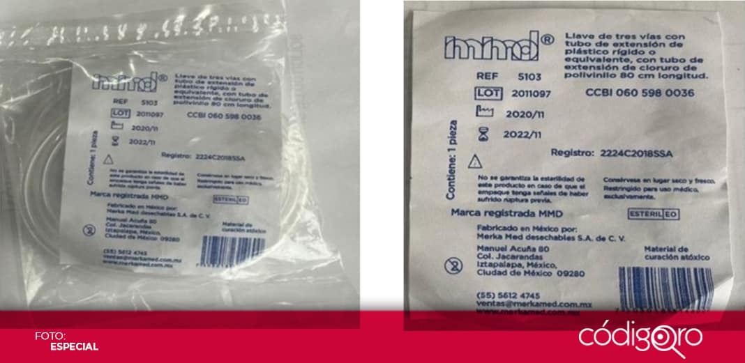 Cofepris emite alerta sanitaria por producto médico falsificado