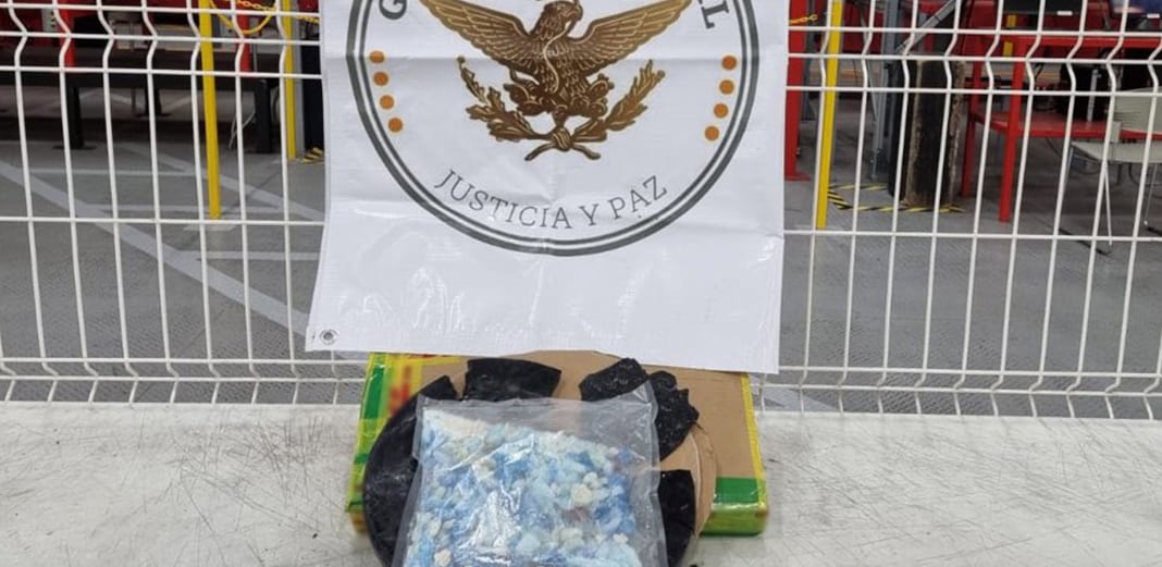 Fue asegurada droga en el Aeropuerto Intercontinental de Querétaro. Foto: Especial