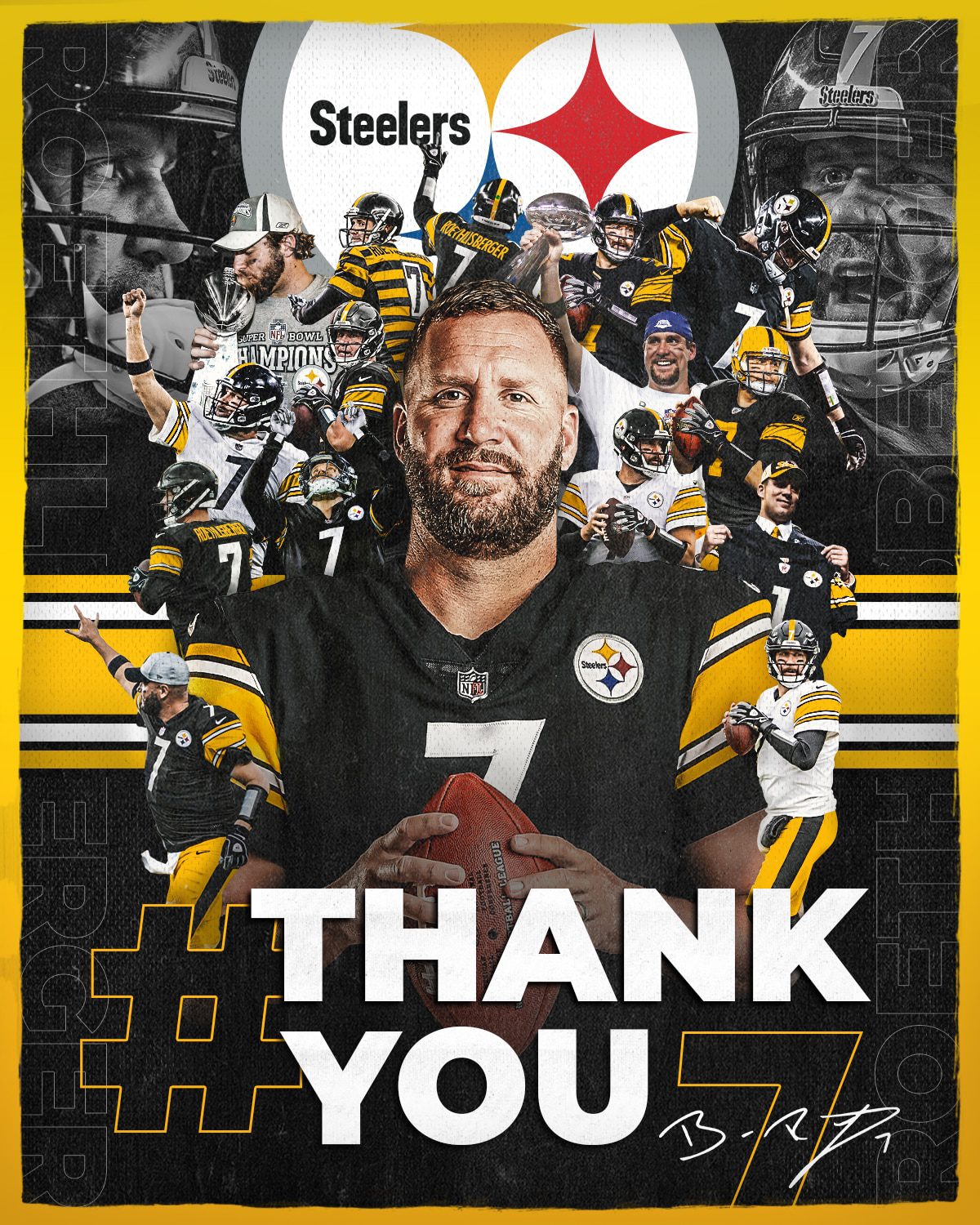 El pasador de los Pittsburgh Steelers Ben Roethlisberger anunció este jueves su retiro