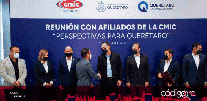 Mauricio Kuri González se reunió con integrantes de la Cámara Mexicana de la Industria de la Construcción (CMIC) para fortalecer objetivos comunes en favor de las y los queretanos