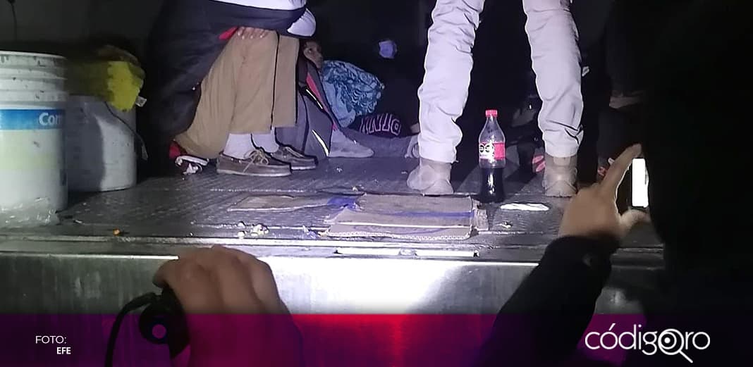 Interceptan a 65 migrantes hacinados en un tráiler en Coahuila