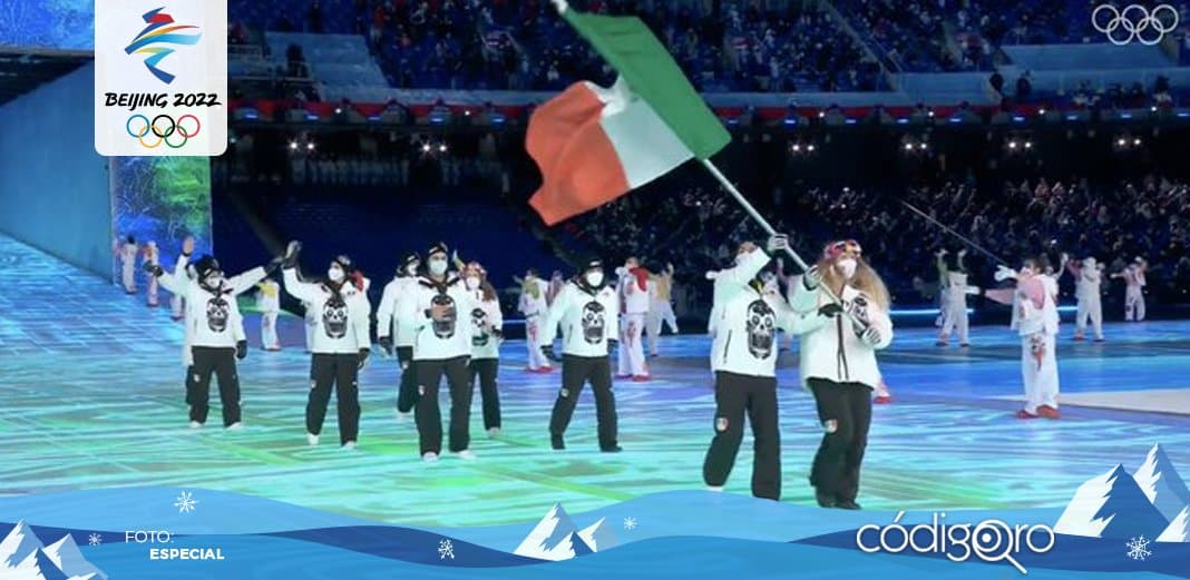 Así desfiló la delegación mexicana en Beijing 2022