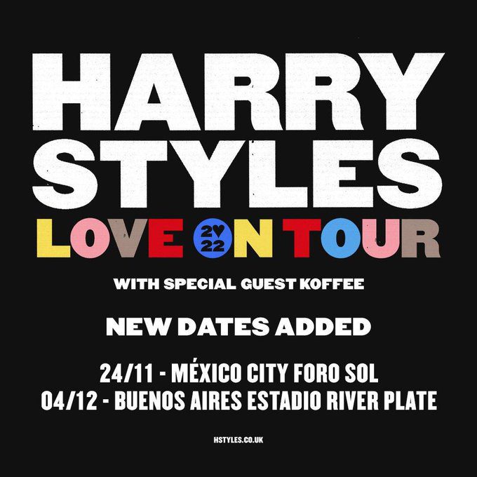 Harry Styles anunció que el 24 de noviembre de 2022 se presentará en el Foro Sol de la CDX