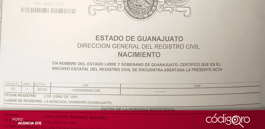 México entrega primera acta de nacimiento a persona de género no binario