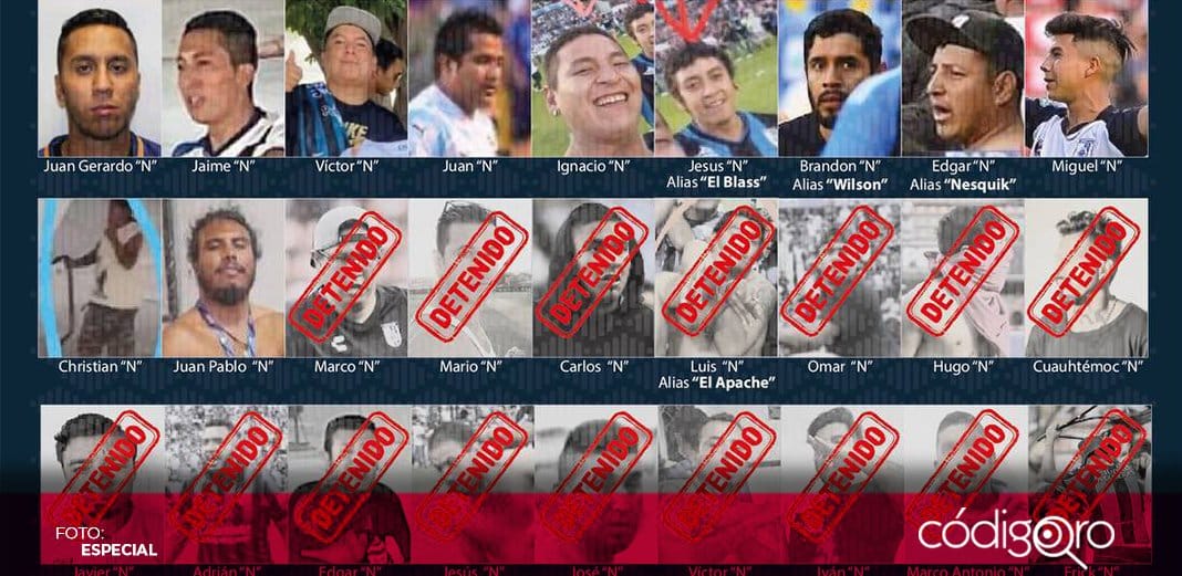 Siguen buscando a 11 partícipes de violencia en Estadio Corregidora