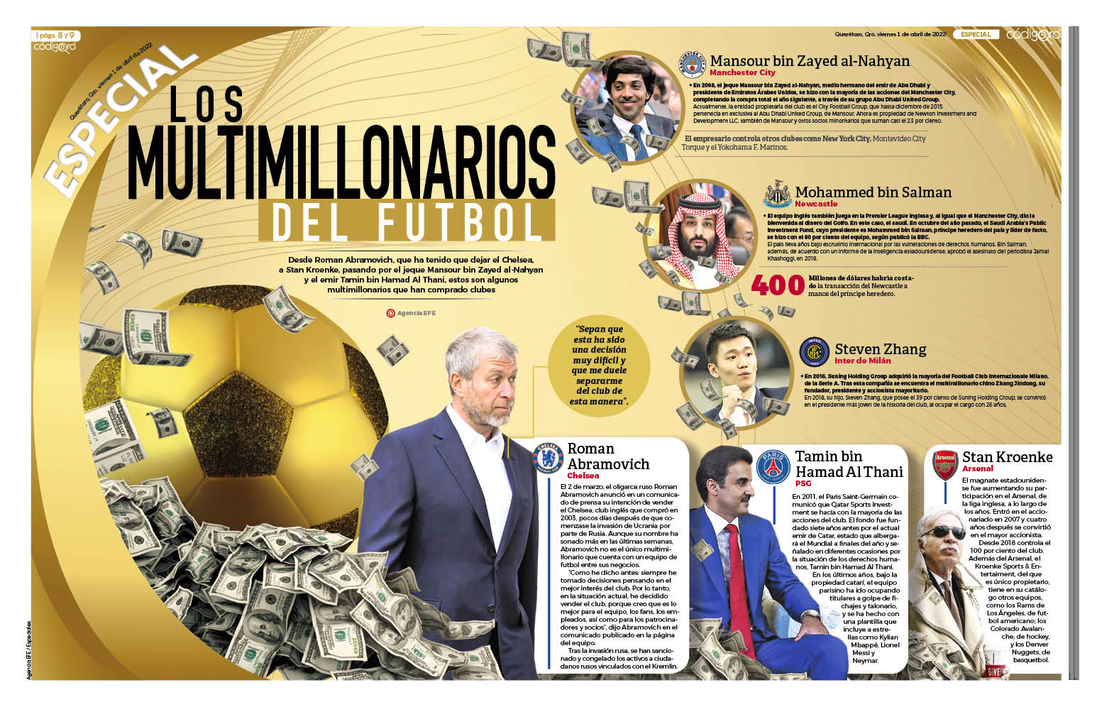 Los multimillonarios del futbol