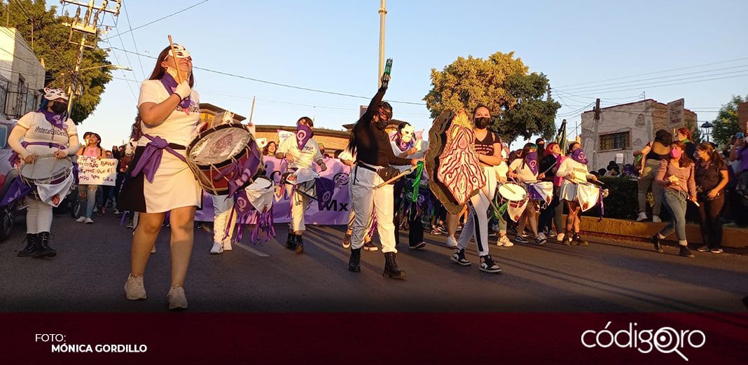 Con marcha, mujeres exigen justicia y cese de la violencia en Querétaro