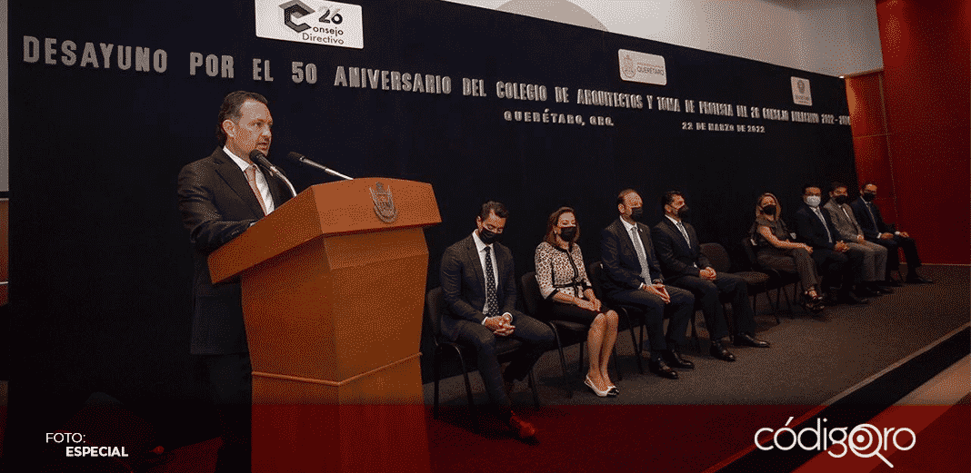 Reconoce Gobernador labor del Colegio de Arquitectos en su 50 aniversario
