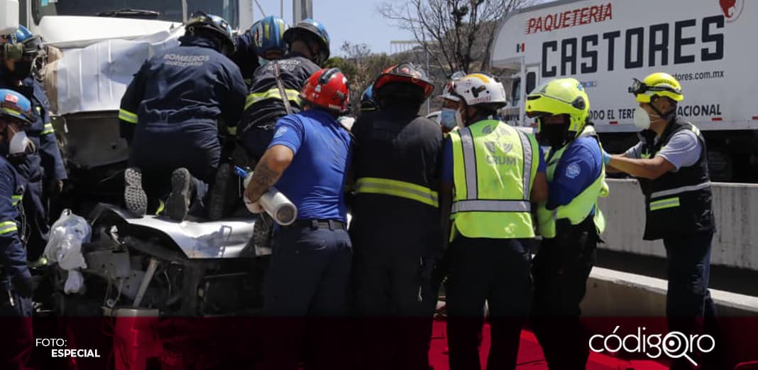 Suman 6 accidentes en tramo de carretera 57; uno fue letal: SSC