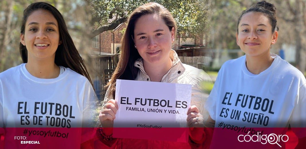 Jugadoras se unen bajo el lema “Yo soy futbol”