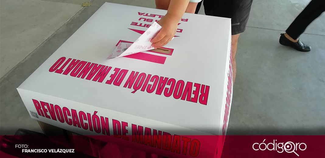 Votan más de 7% de los queretanos en revocación de mandato: INE