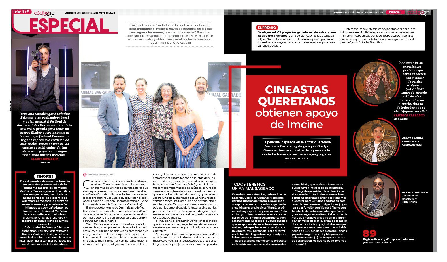 Cineastas queretanos obtienen apoyo de Imcine