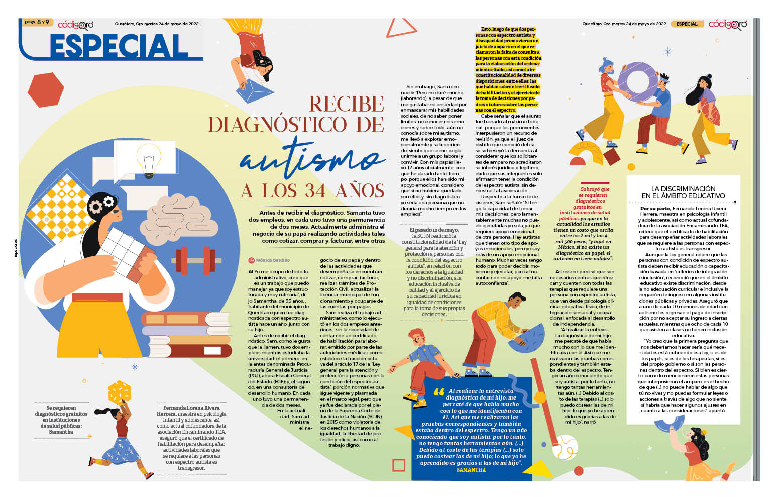Recibe diagnóstico de autismo a los 34 años