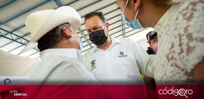 El gobernador del estado de Querétaro, Mauricio Kuri González, realiza una gira por la Sierra Gorda. Foto: Especial
