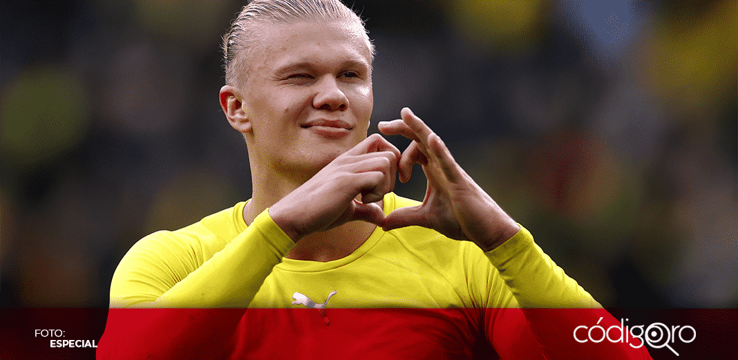 Haaland a una firma de ser jugador del Manchester City