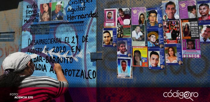 México superó las 100 mil personas desaparecidas y no localizadas desde la década de 1960. Foto: Agencia EFE