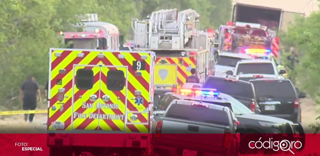 En Texas, localizan 40 cuerpos de migrantes dentro de un tráiler