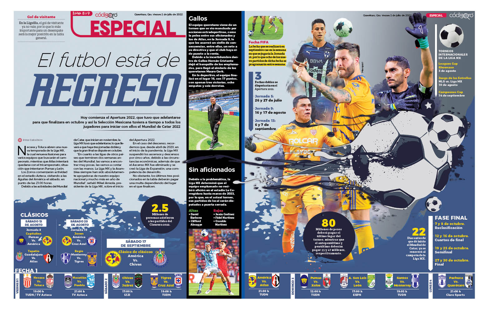 El futbol está de regreso
