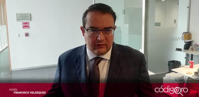 El diputado local del PAN, Guillermo Vega Guerrero, propuso la Ley de Seguridad Privada. Foto: Francisco Velázquez