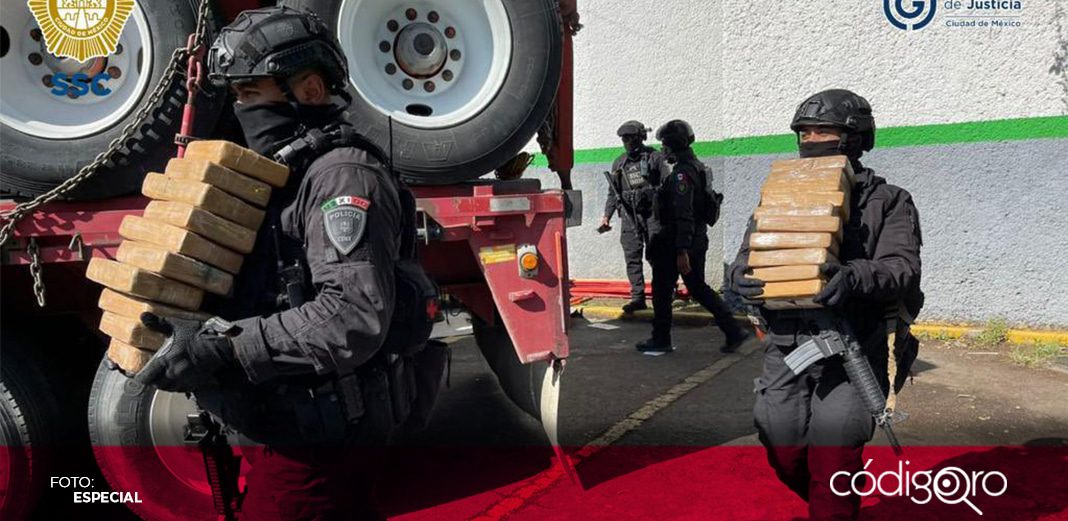 Una tonelada y media de cocaína, asegurada en Ciudad de México